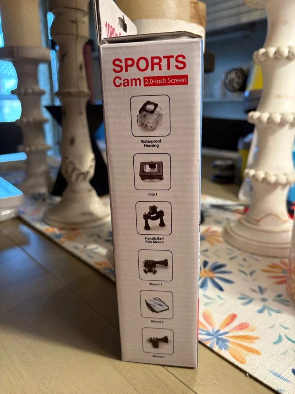 Generic SPORTS Cam HD 1080p Black Action Camera